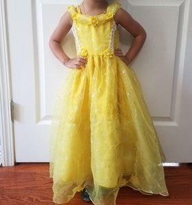 Yellow Sparkling Dress for Children 2-3 years old